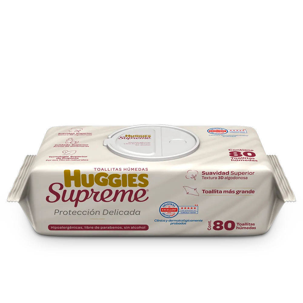 Toallitas Humedas Huggies Supreme 80 Pza