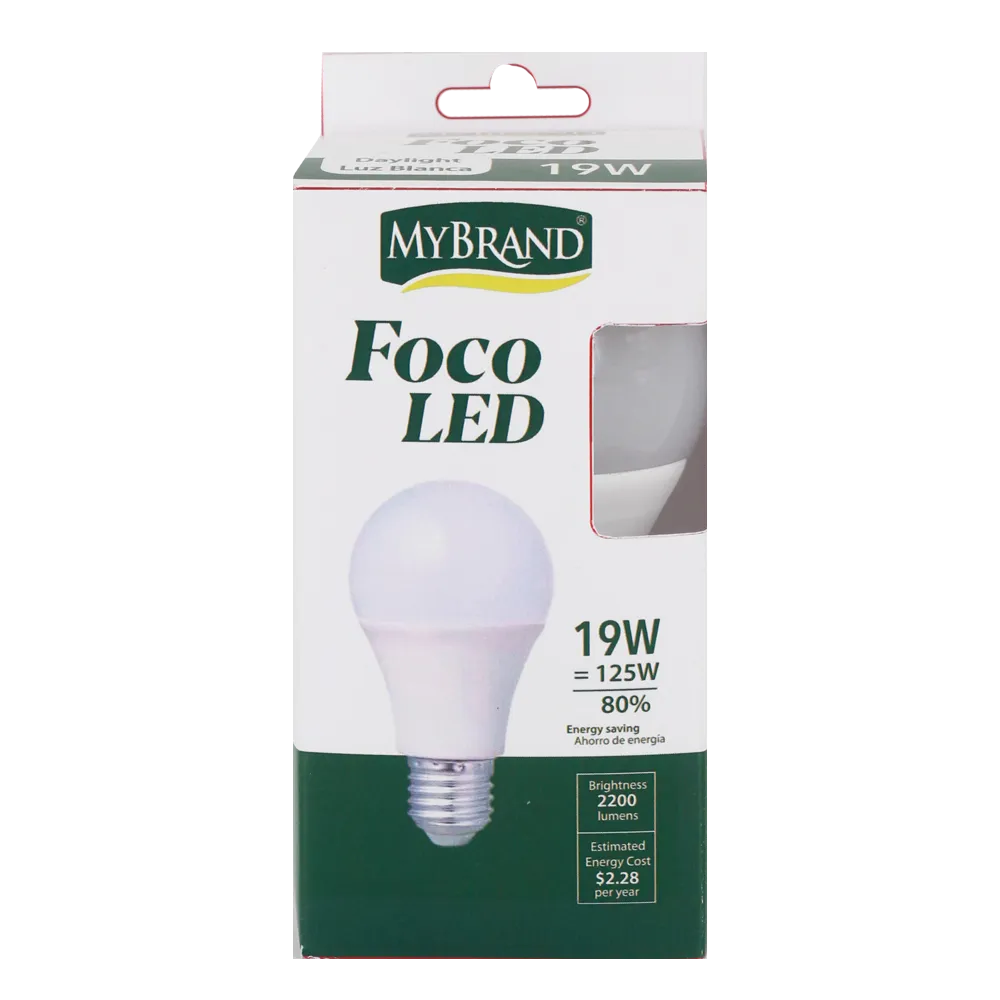 Foco Led Bombilla De 19W Luz Fria Mybrand 1 Pz