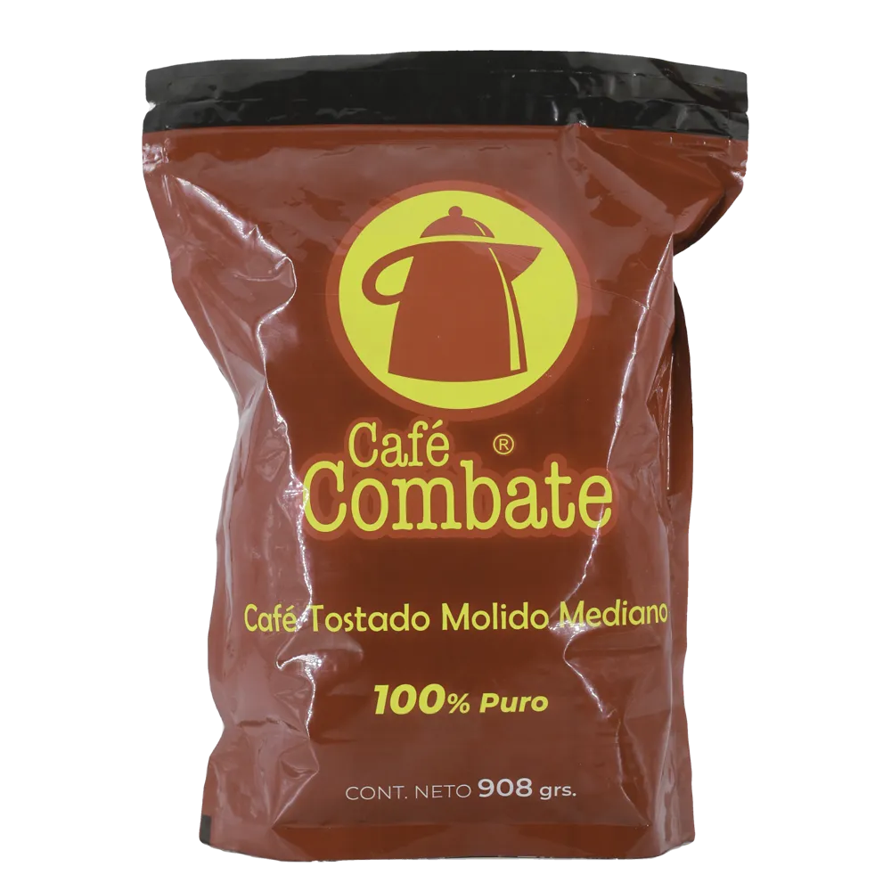 Cafe Tostado Y Molido Mediano Cafe Combate 908 Gr