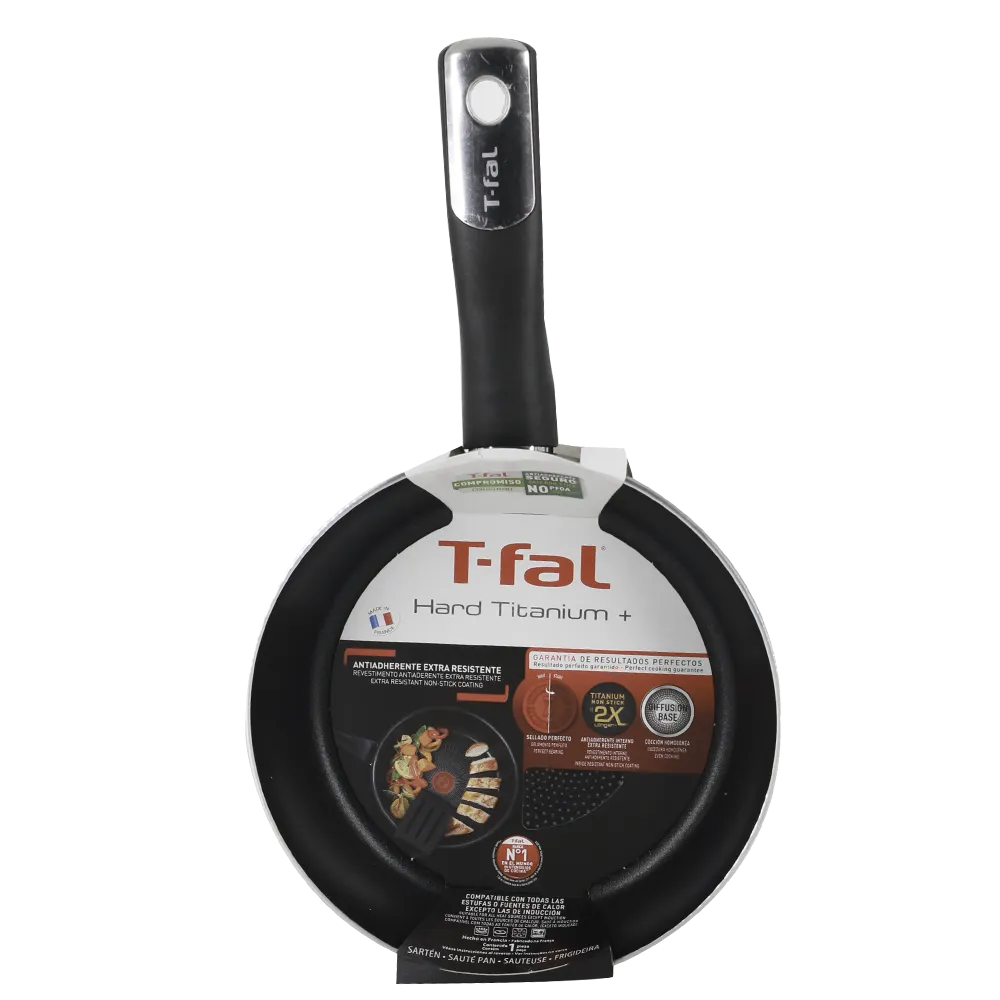 Sarten Comun S 20 Cm Hard Titanium Plus Aluminio T-Fal 1 Pz