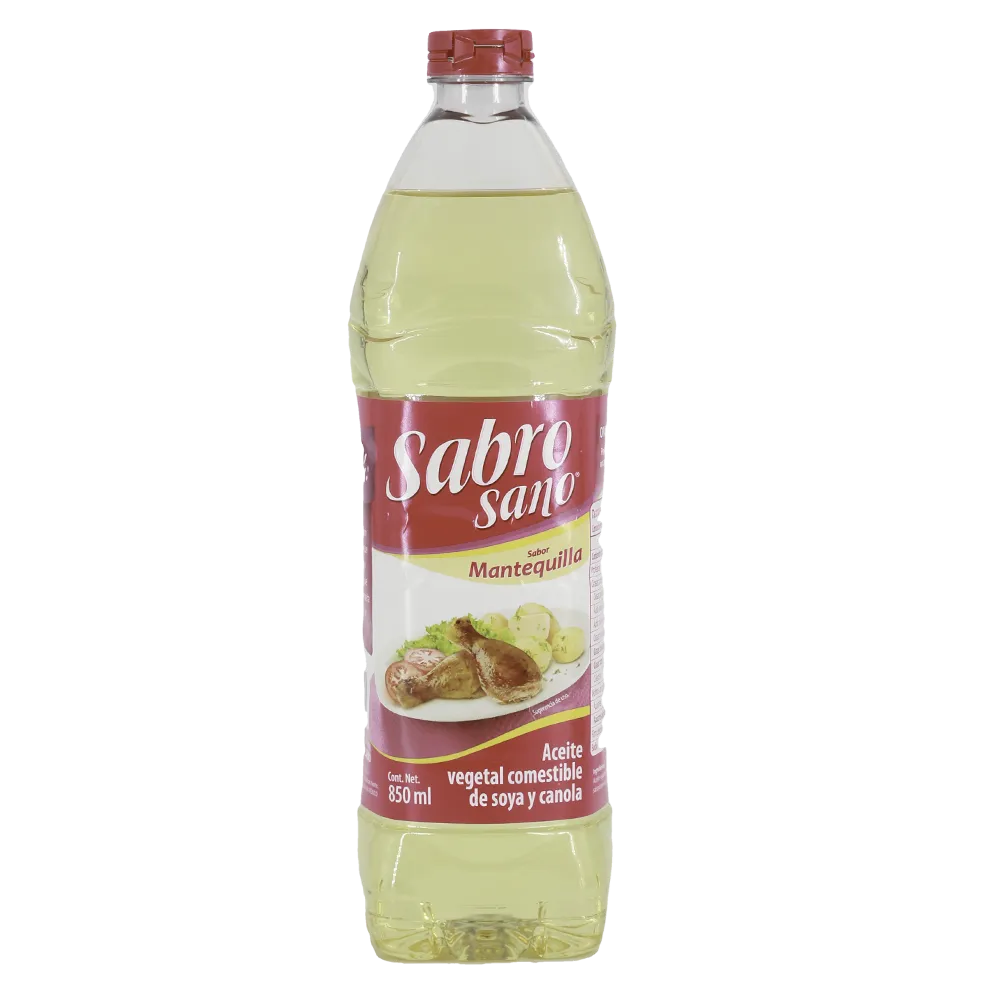 Aceite Vegetal de soya y canola Sabrosano 850 ml