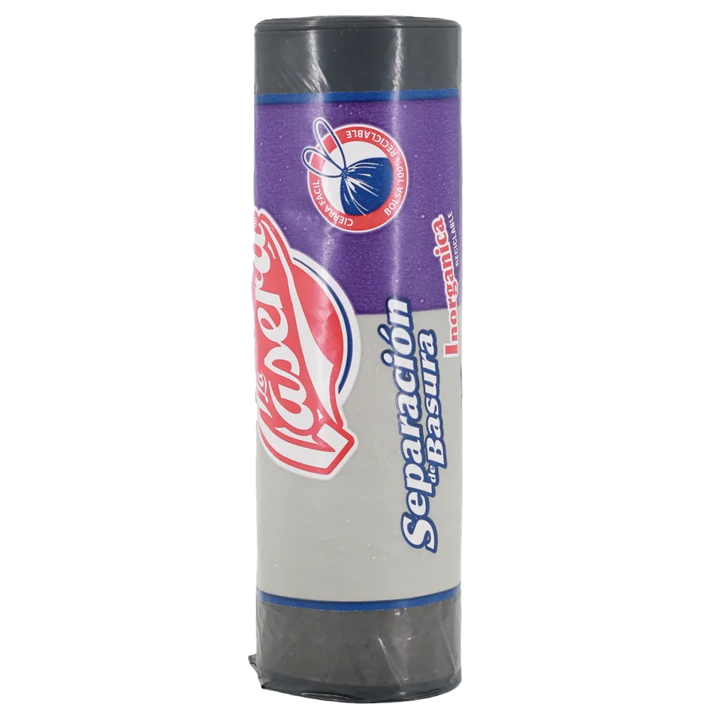 Bolsa Para Basura Inorganica Con Jareta Rollo J 75X90 Gris La Casera 10 Pza