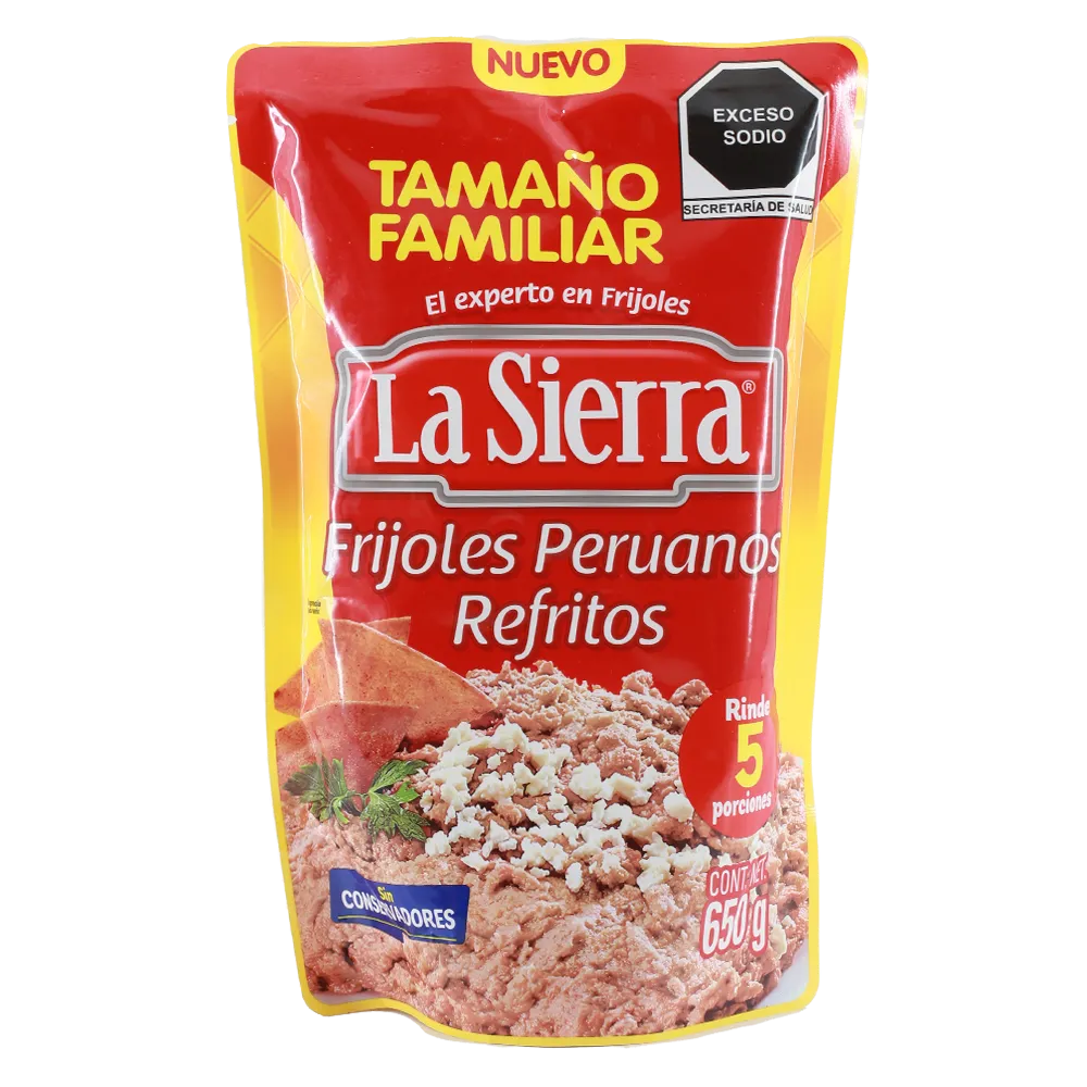 Frijoles Peruanos Refritos Pouch La Sierra 650 g