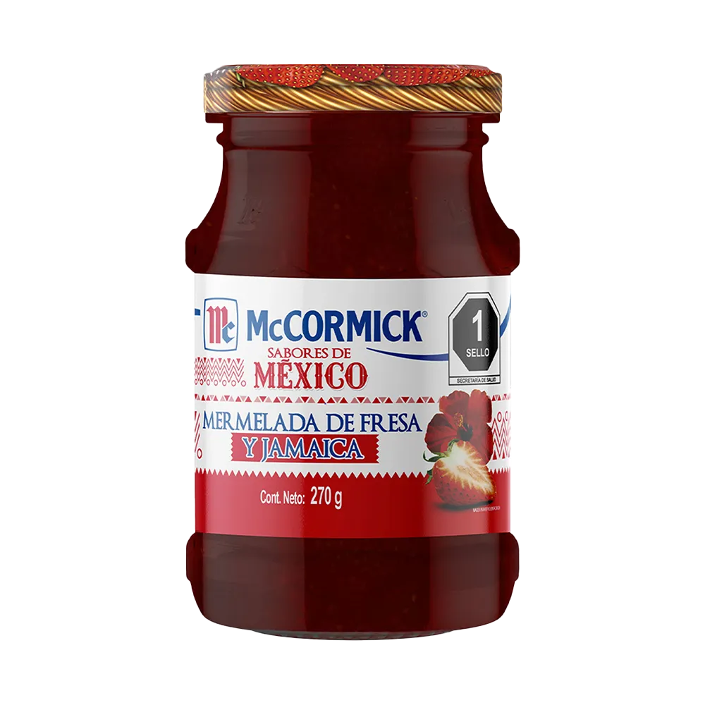 Mermelada de Fresa Y Jamaica Sabores de México Mccormick 270 g