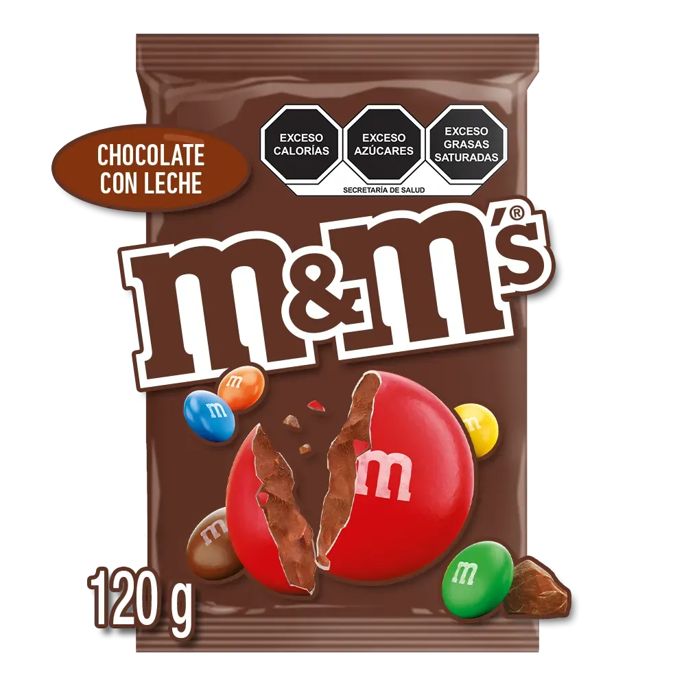 Bolsa Chocolate Leche Confitado M&M 120 g