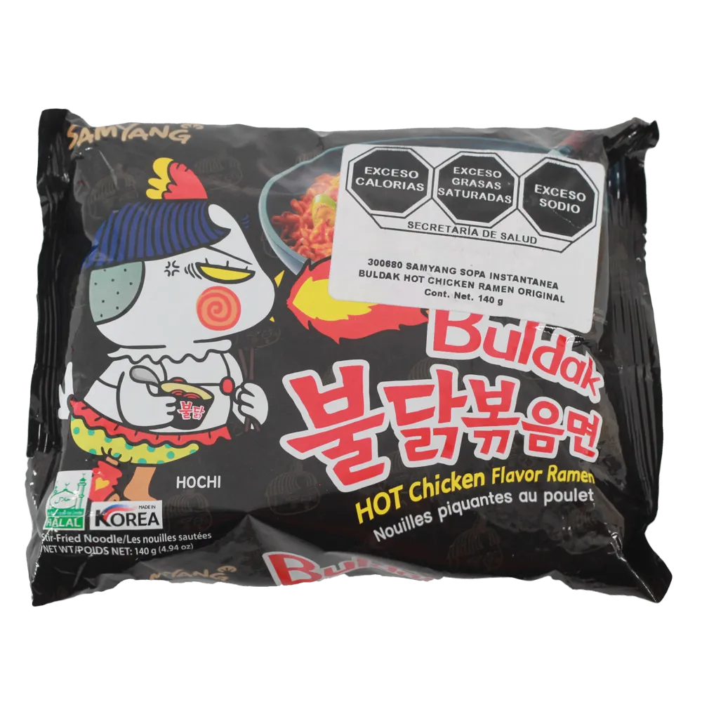 Sopa De Fideo Instantanea Hot Chicken Buldak 140 g