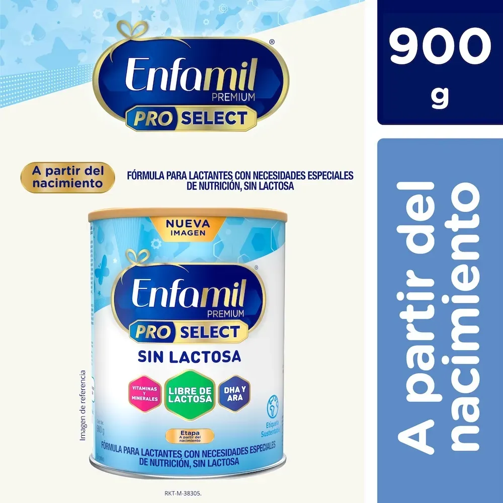 Fórmula infantil Especializada Enfamil Sin Lactosa a partir del nacimiento   900 g