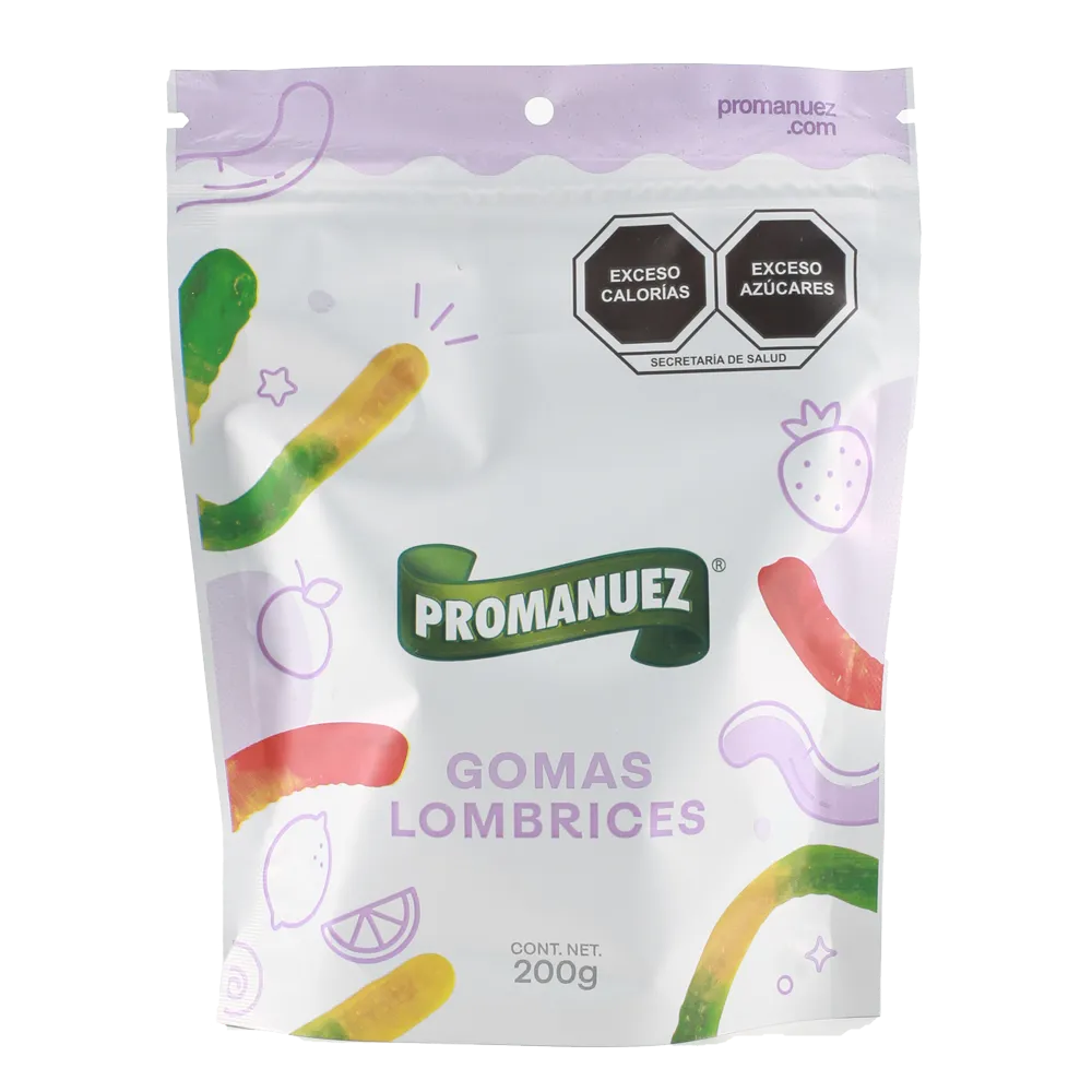Bolsa Gomitas Lombrices Promanuez 200 g