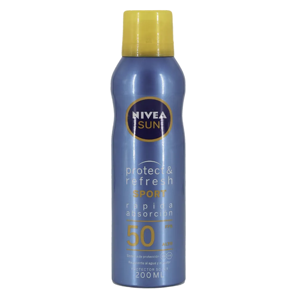 Bloqueador Protect & Refresh Aerosol Sport Fps50 Nivea Sun 200 Ml