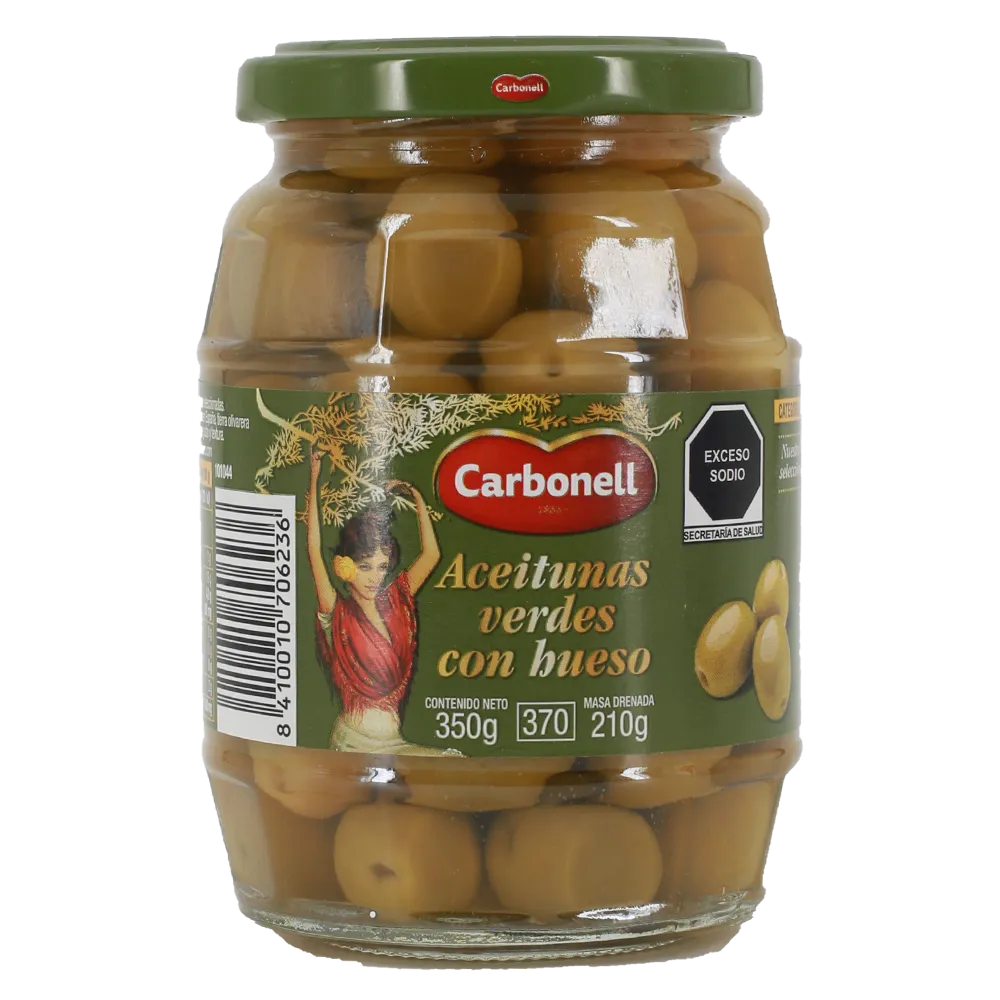Aceitunas Con Hueso Carbonell 350 Gr