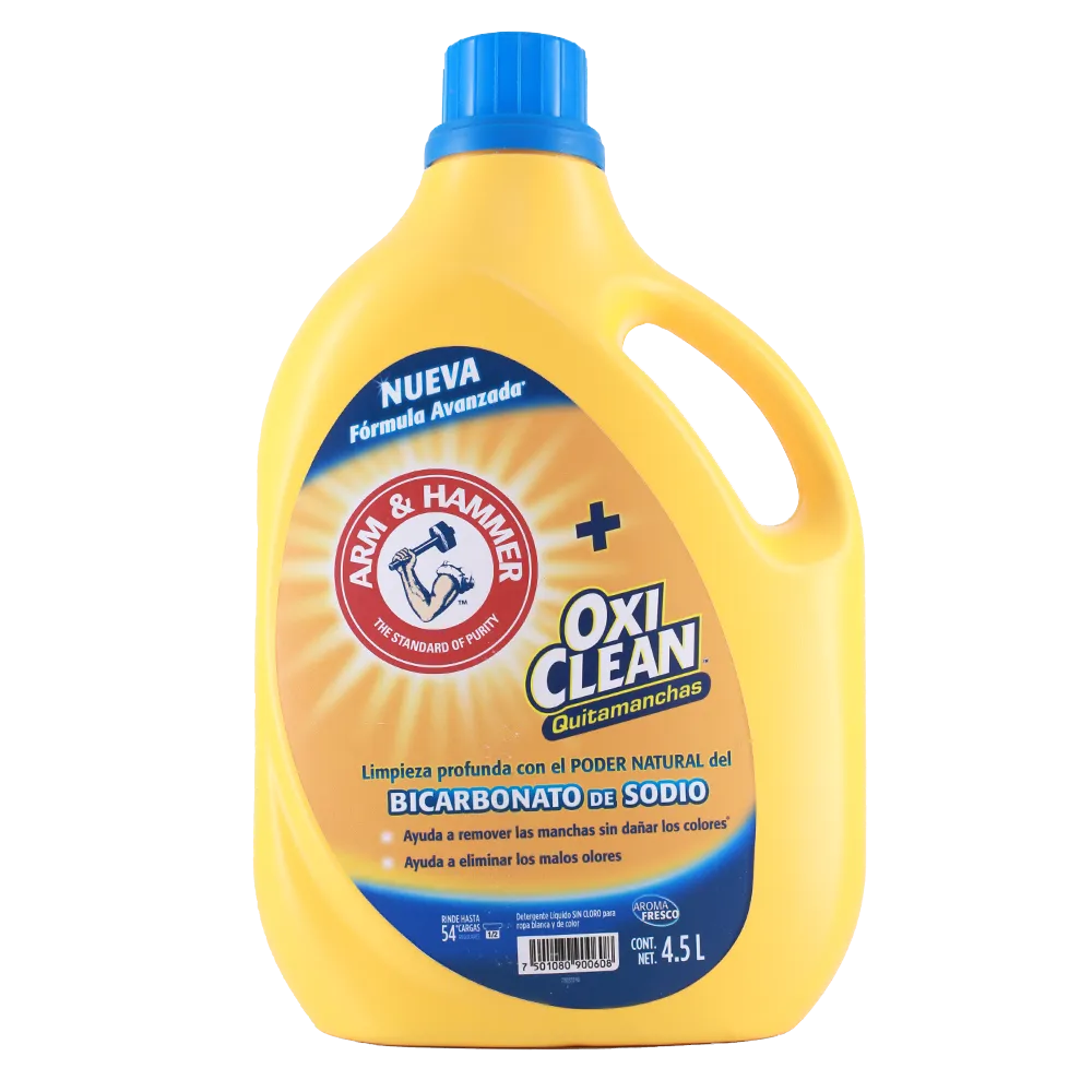 Detergente Liquido Quitamanchas Oxiclean fresca Arm & Hammer 4.5 lt