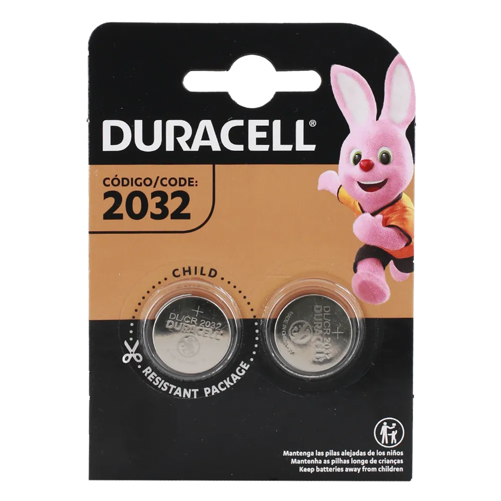 Pila Especialidad 2032 Con 2 Pzs Duracell 1 Pz