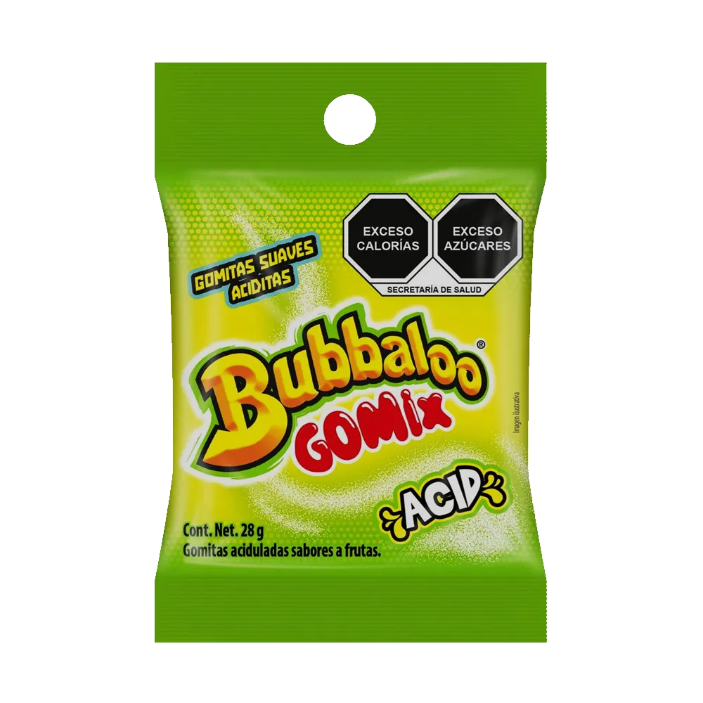 Gomitas Aciditas Bubbaloo 28 g