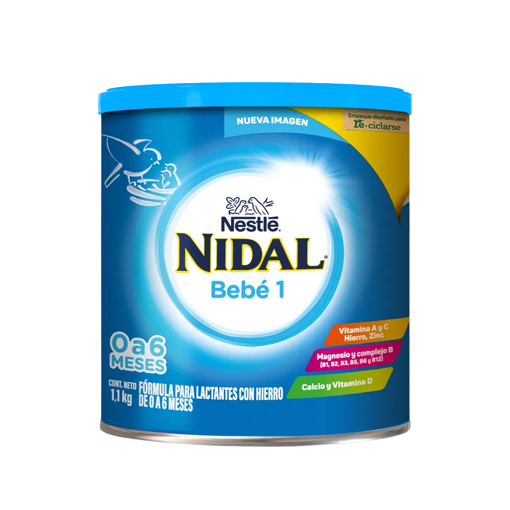 Formula Infantil 0 A 6 Meses Nidal 1 1.1 Kg
