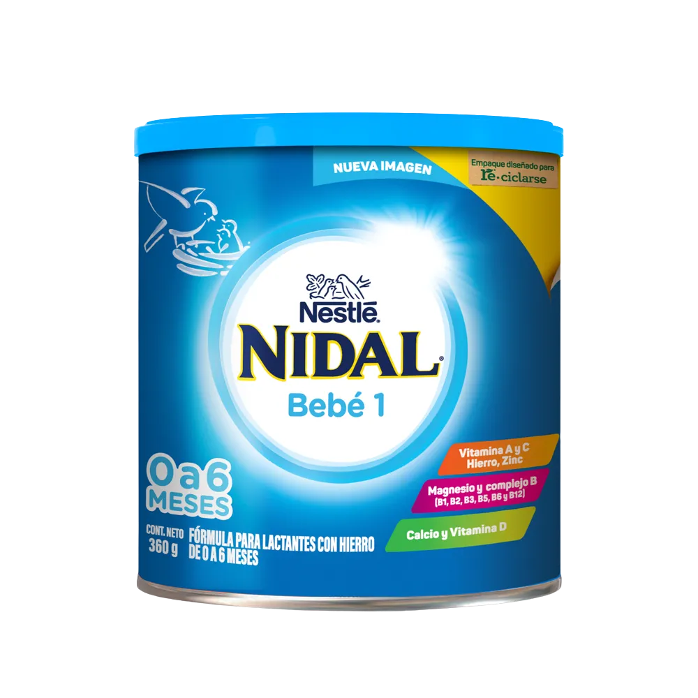 Formula Infantil 0 A 6 Meses Nidal 1 360 g