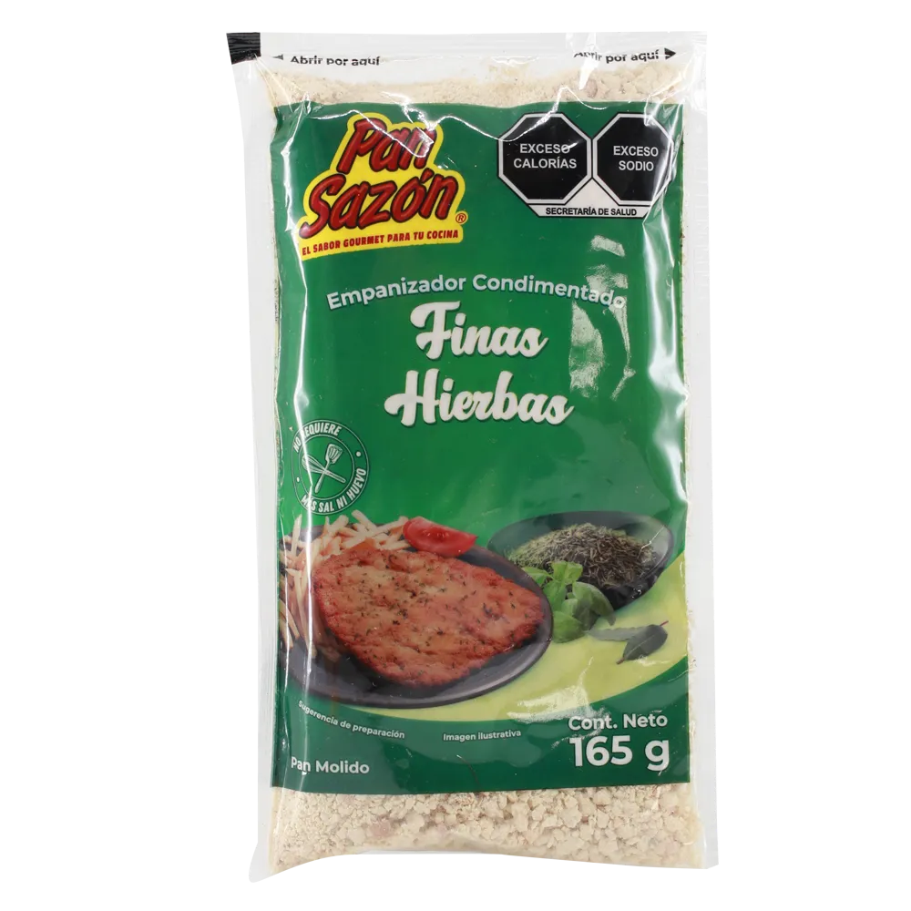 Empanizador Condimentado Hierbas Finas Pan Sazon 165 Gr