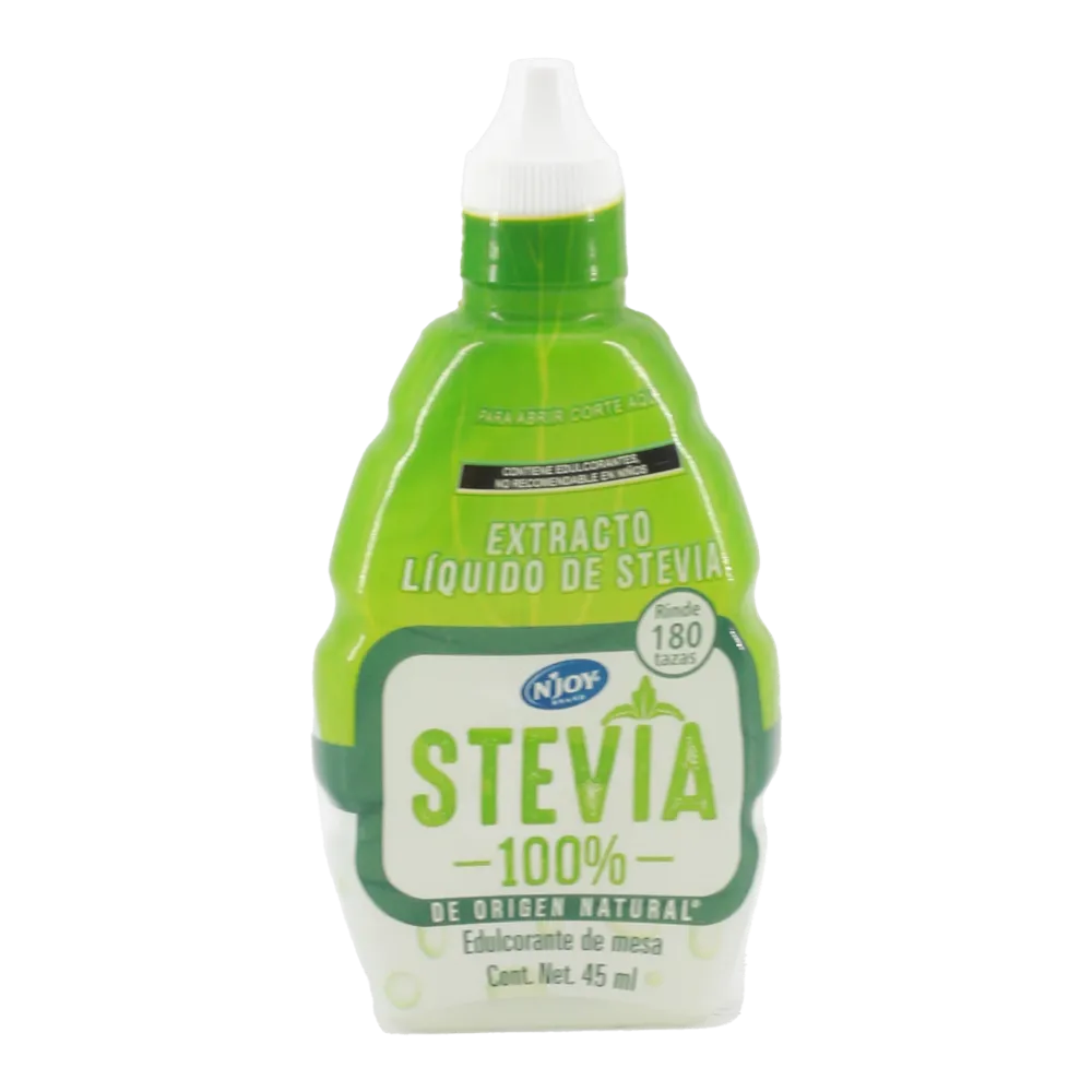 Endulzante De Mesa De Extracto De Stevia Liquido Njoy 45 Ml