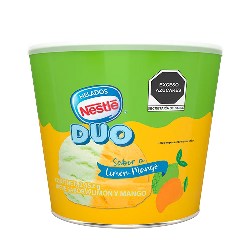 Helado Duo Sabor Limón-Mango Nestle 2452 g