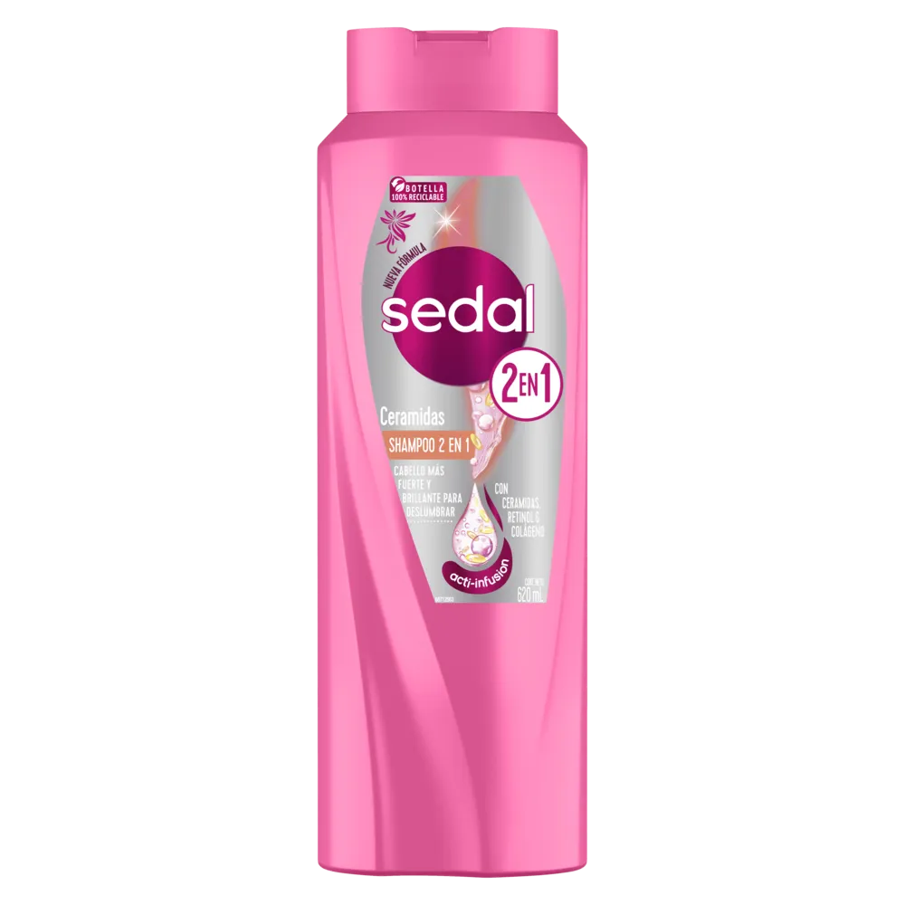 Shampoo 2En1 Ceramidas Sedal 620 Ml