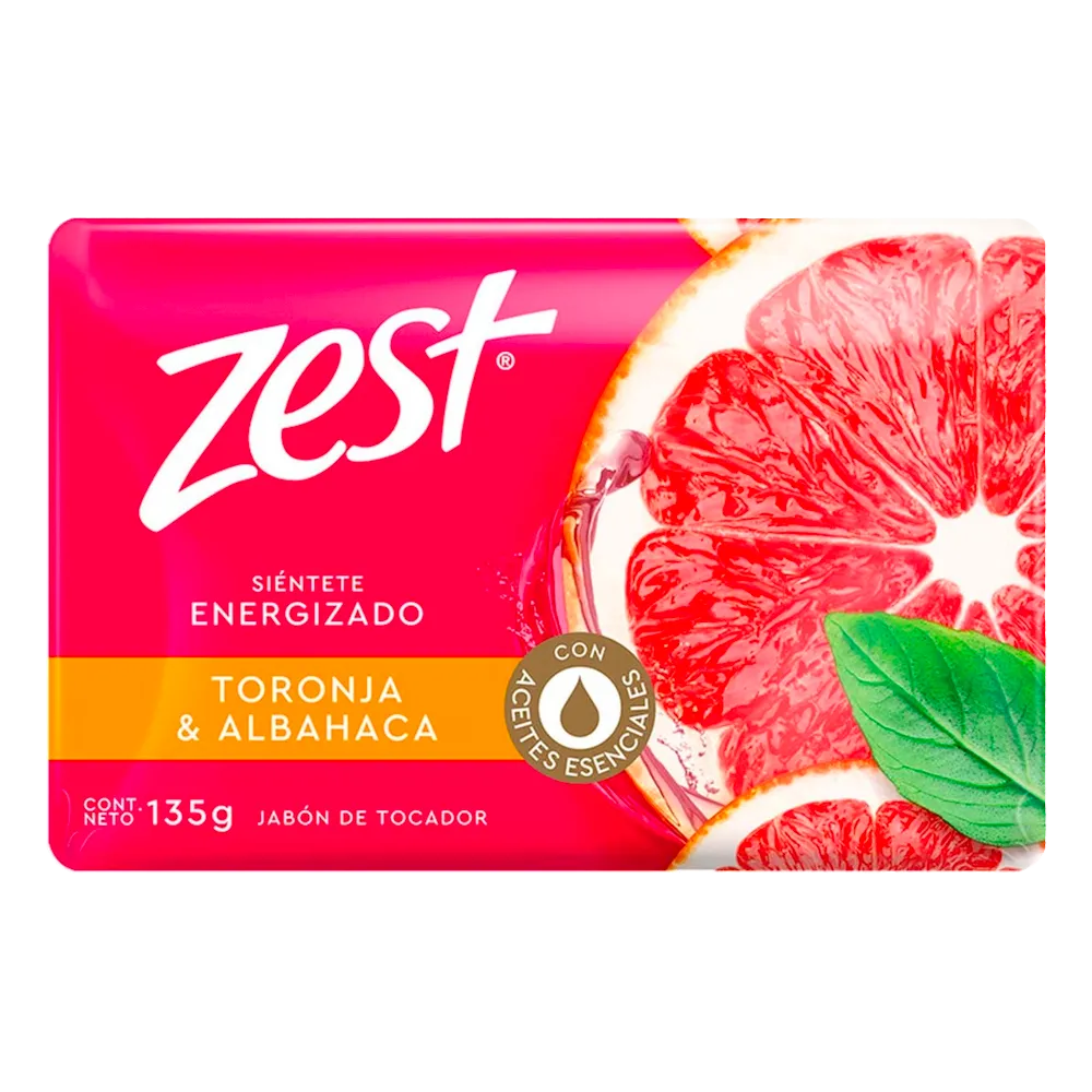 Jabon Barra Toronja Y Albahaca Zest 135 g