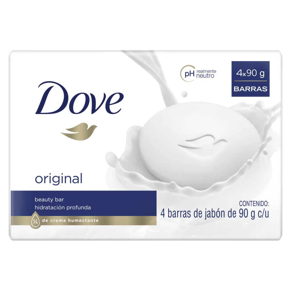 Jabon Barra 4Pack Regular Dove 90 g