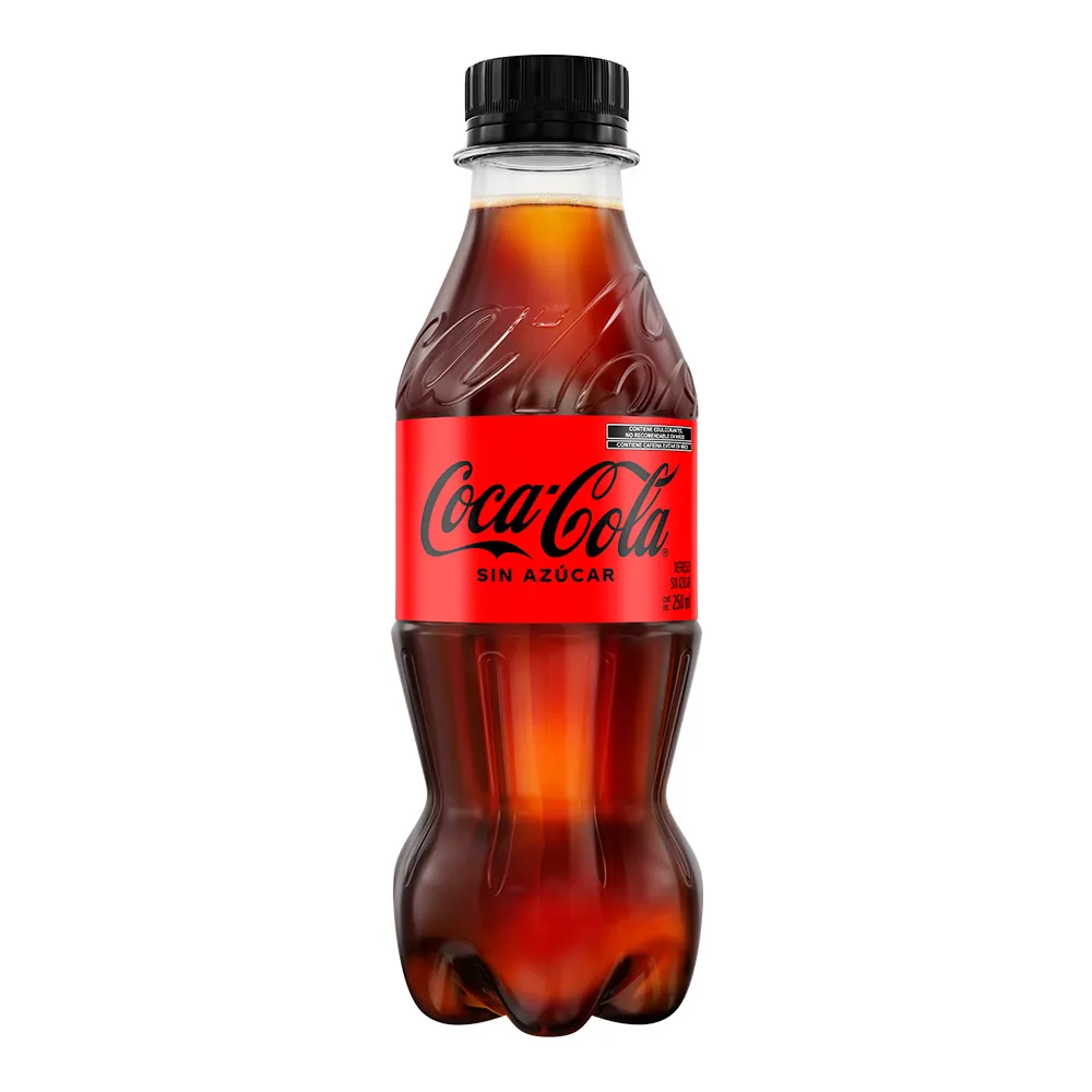 Refresco Pet Cola Sin Azucar Coca Cola 250 Ml