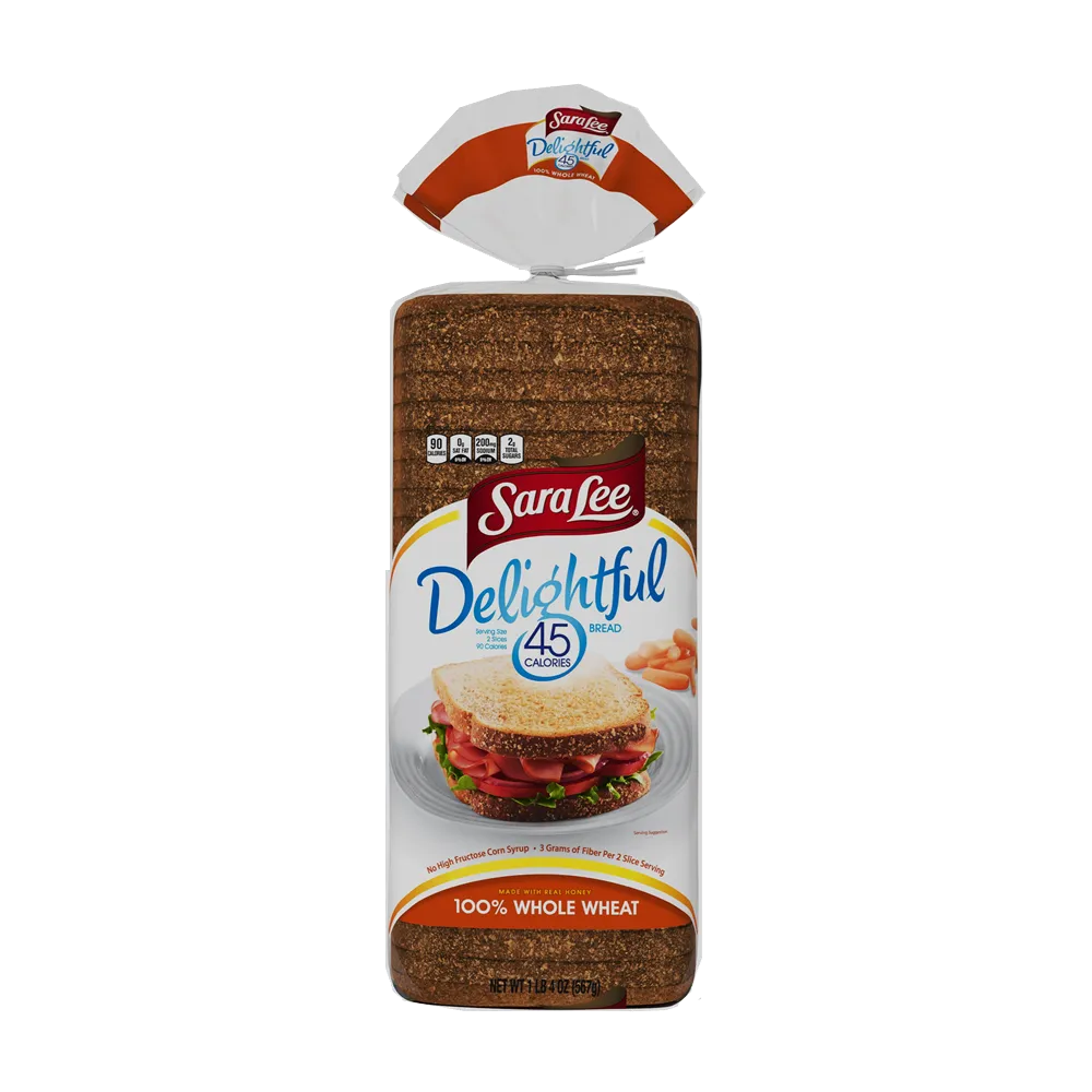 Pan 100% Whole Wheat Honey 45 Calorias Sara Lee 567 g
