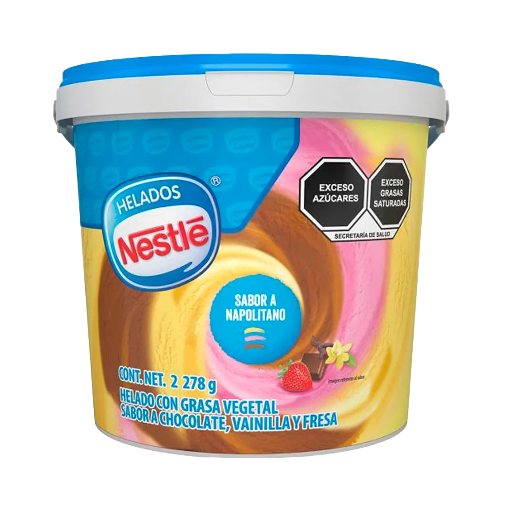 Helado Sabor Napolitano Nestle 1553 g