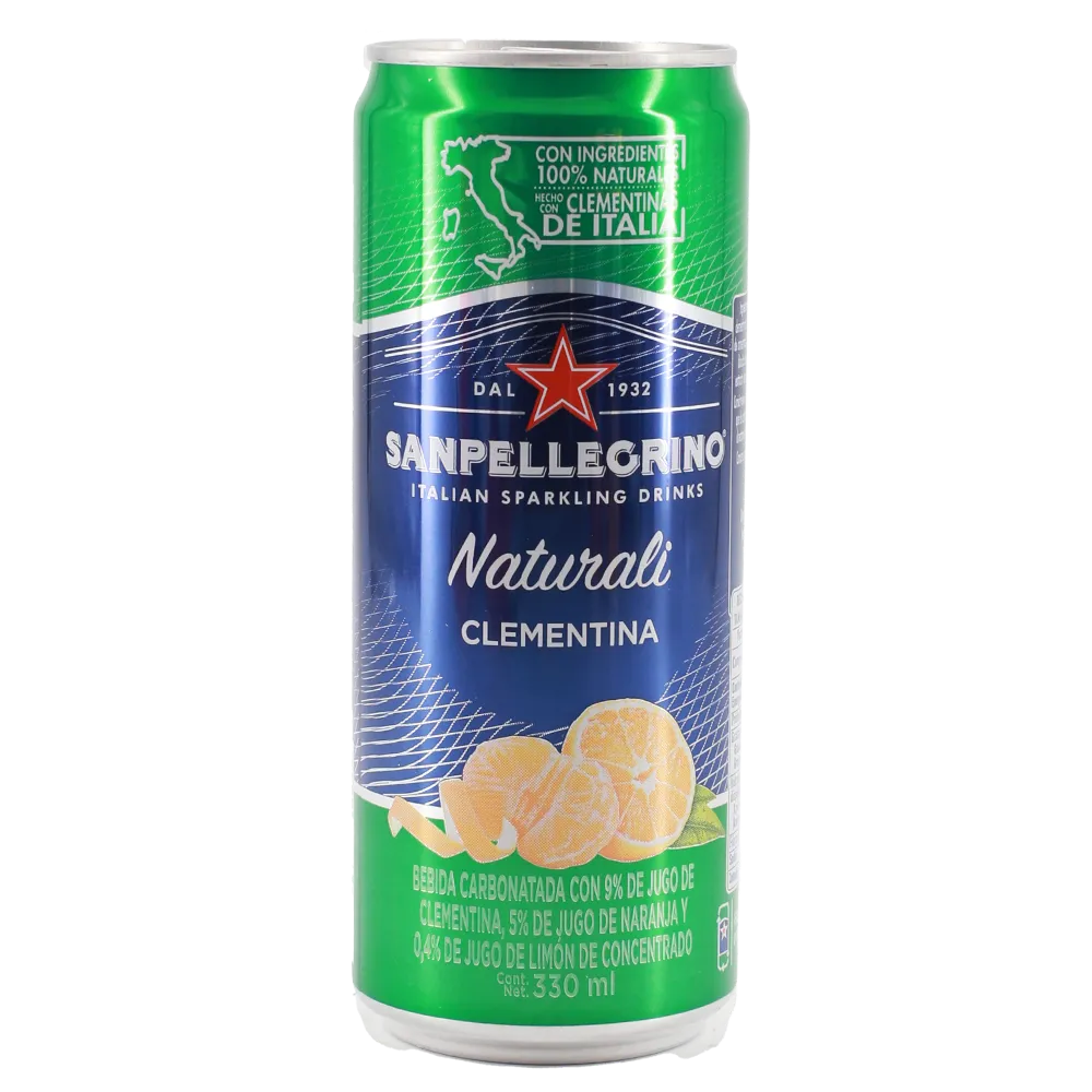 Bebida Carbonatada Con Jugo Clementina San Pellegrino 330 Ml