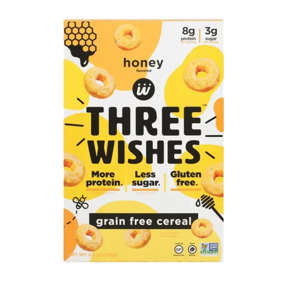 CEREAL GRAIN FREE HONEY THREE WISHES 8.6 ONZAS