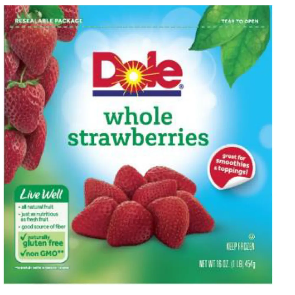 Whole Strawberries Dole 16 g