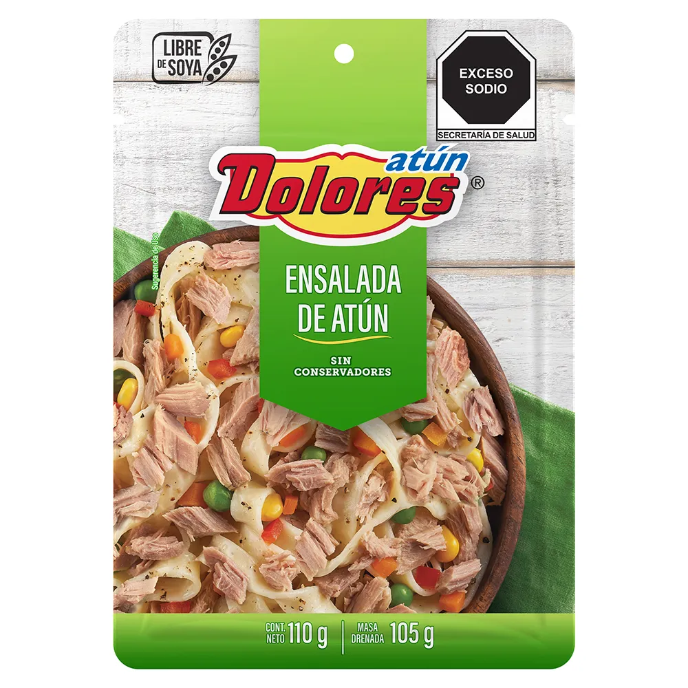 Atun Con 35% De Verduras Pouch Dolores 110 g