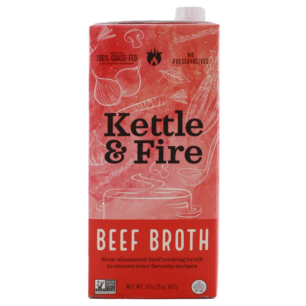 Beef Broth Kettle And Fire 32 oz