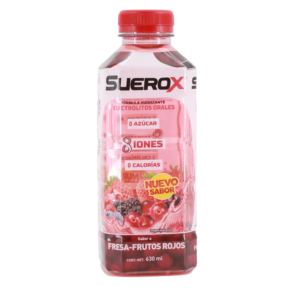 Suerox Fresa-Frutos Rojos Suero Oral Genommalab 630 Ml
