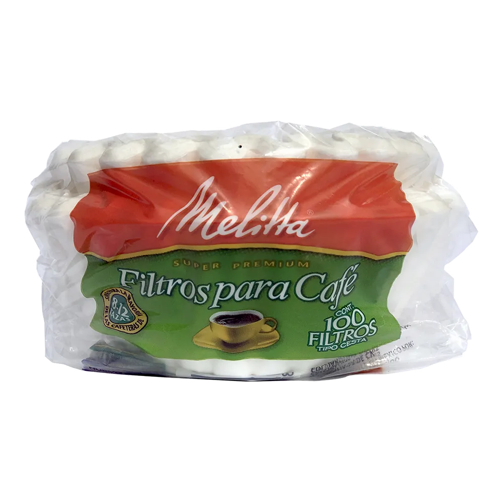 Filtro Para Cafe Canasta Melitta 100 Pza