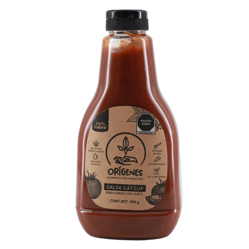 Salsa Catsup Endulzada Con Datil Origenes 550 g