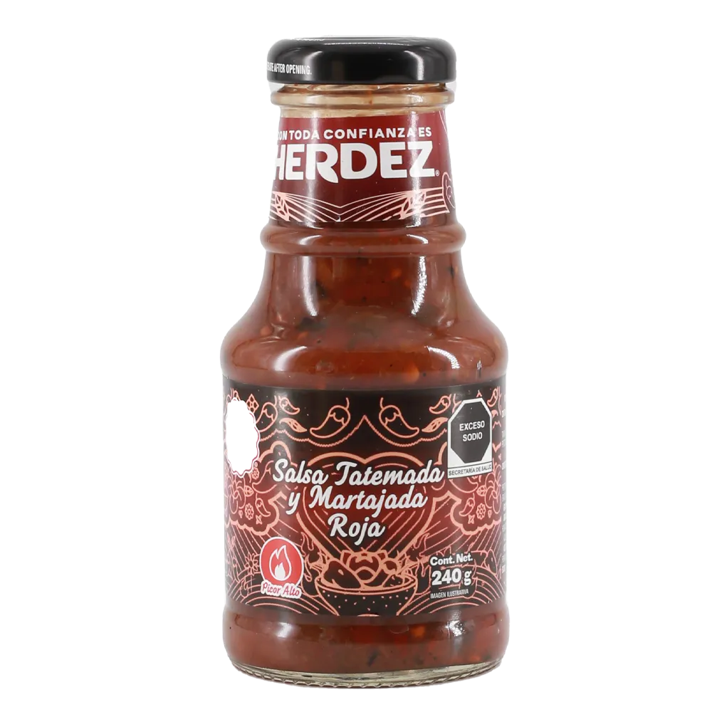 Salsa Tatemada Y Martajada Roja Herdez 240 g