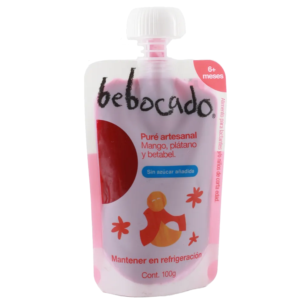 Pure Mango Platano Y Betabel Bebocado 100 g