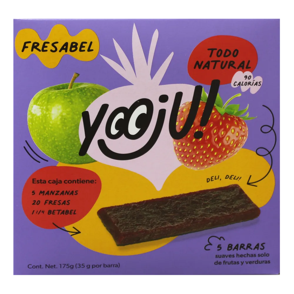 Barra Fresa, Manzana, Beta Yooju! 175 g