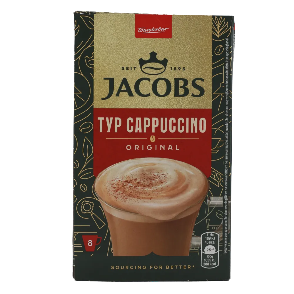 Cafe Cappuccino 8 Sobres Jacobs 92.8 go