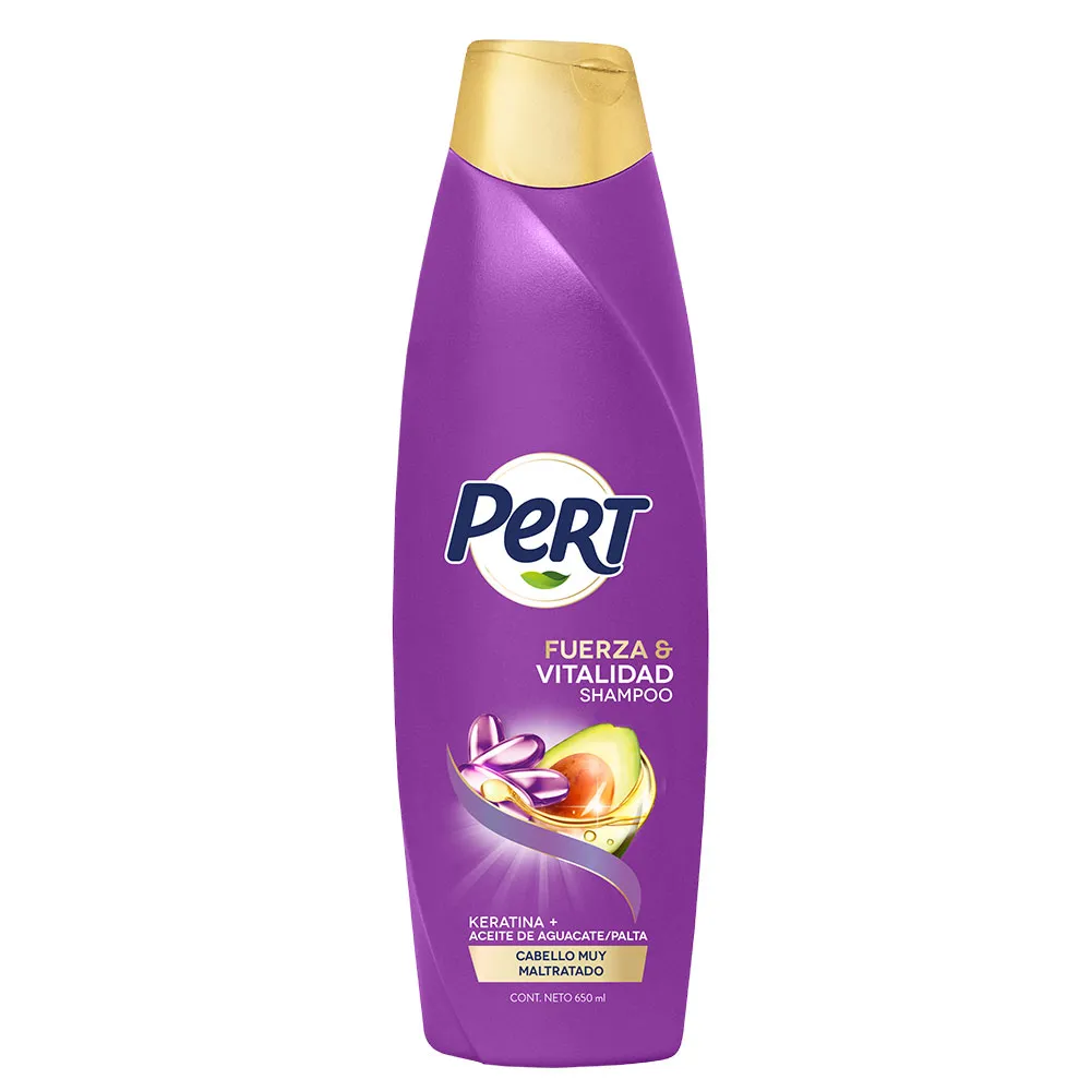 Shampoo 2En1 Fuerza Keratina Pert 650 Ml