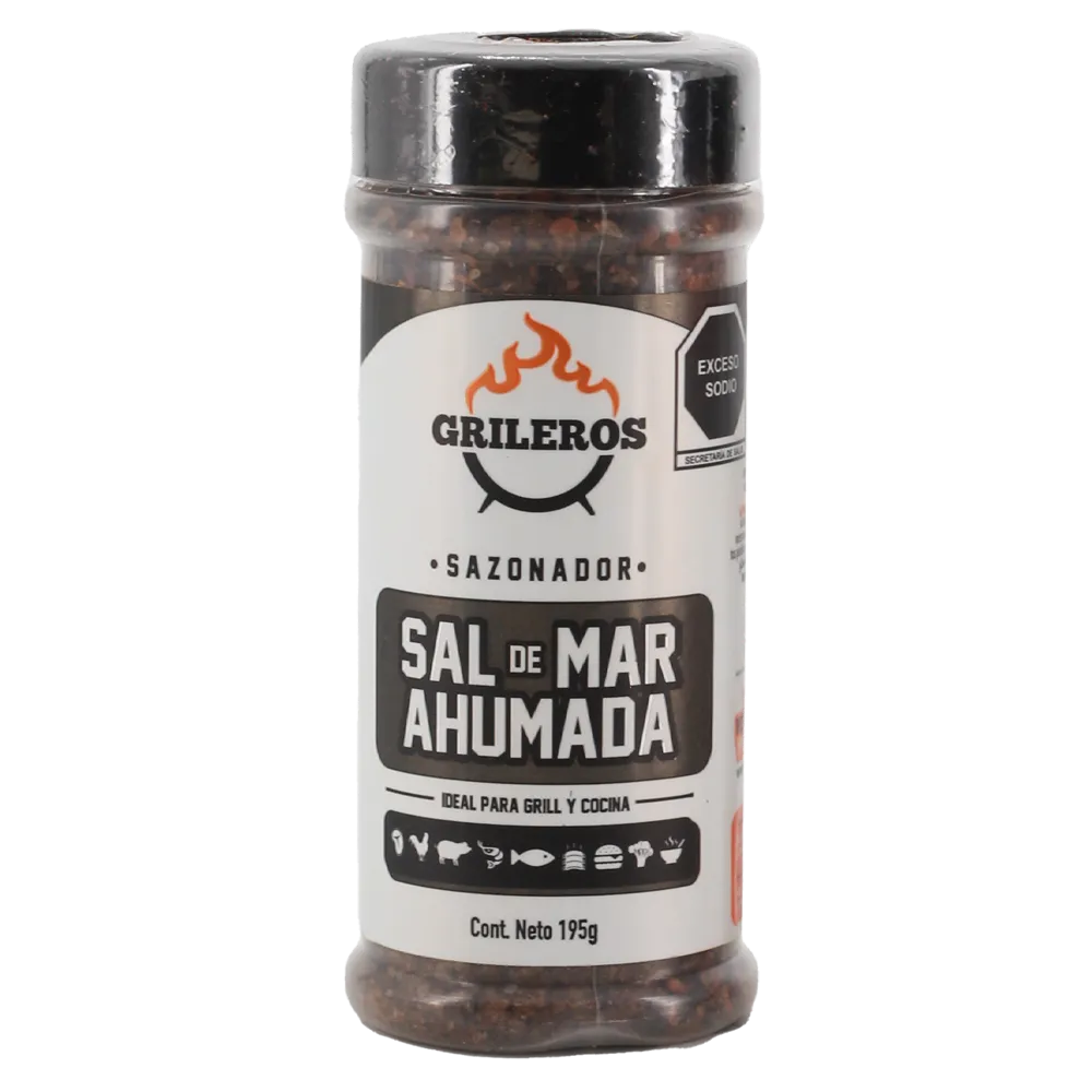 Sal De Mar Ahumada Con Chiles Y Hierbas Grileros 195 g
