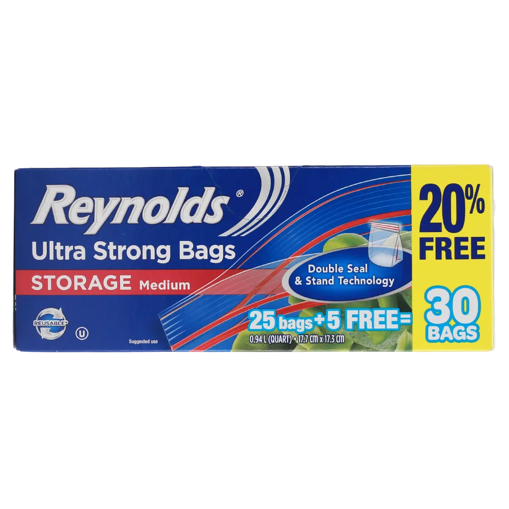 Bolsa Resellable Para Guardar M 17.7X17.3 Cm Reynolds 30 Pza
