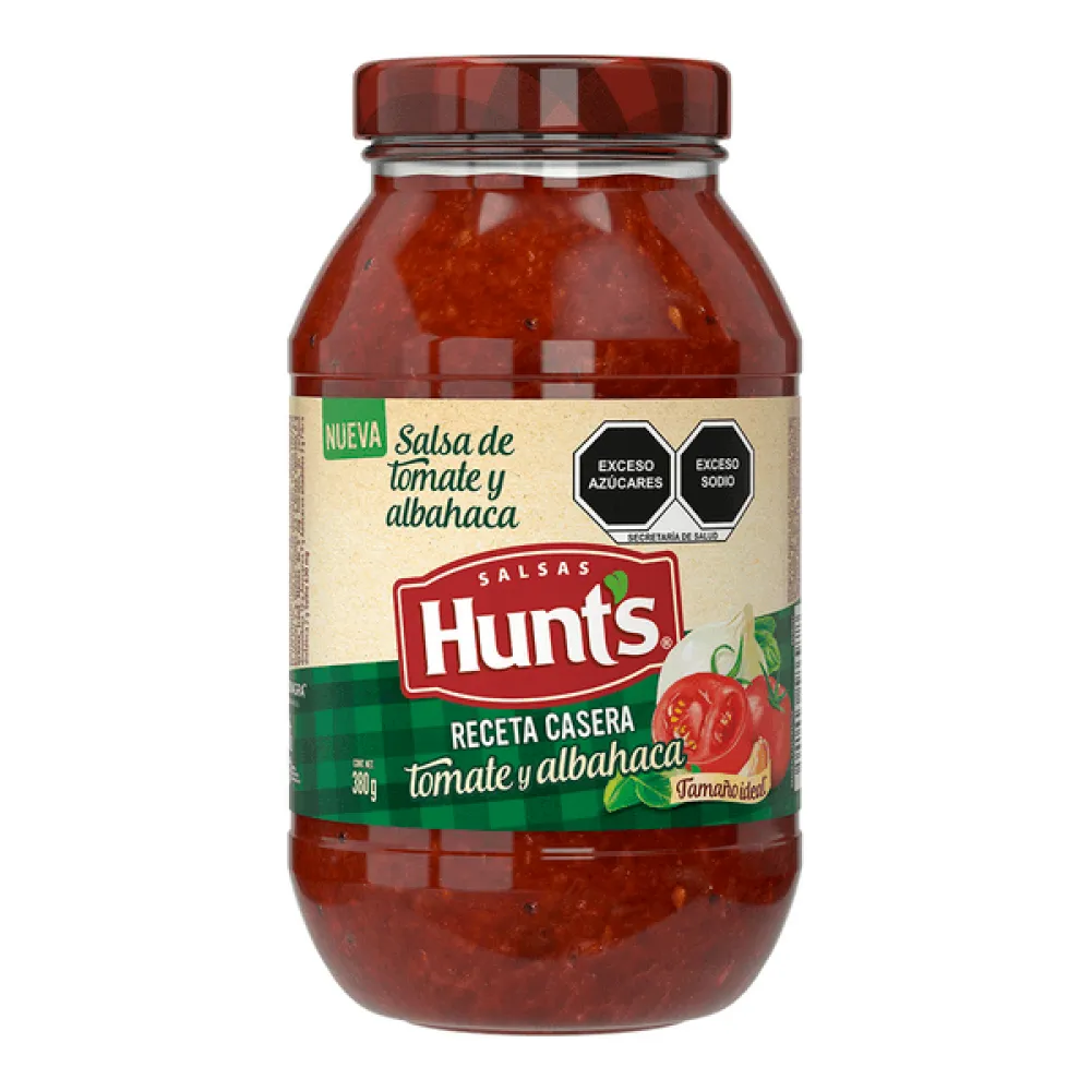 Salsa De Tomate Y Albahaca Hunts 380 g