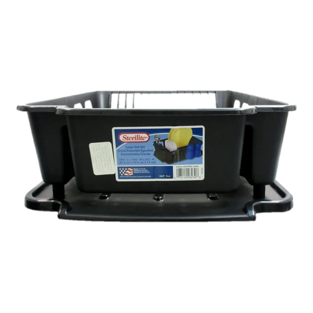 Escurretrastos Con Base Chico Negro Sterilite 1 Pza