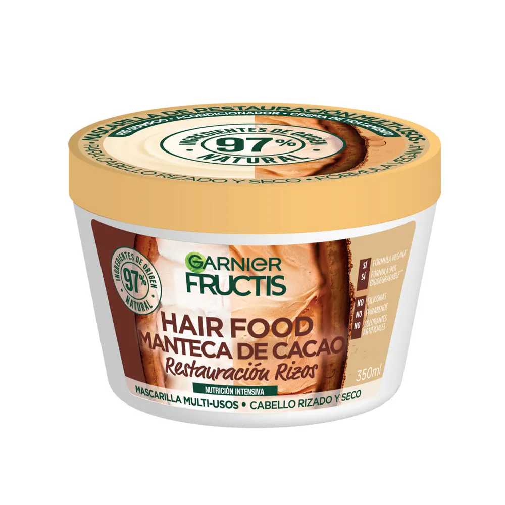 Mascarilla Tarro Manteca De Cacao Hairfood 350 Ml