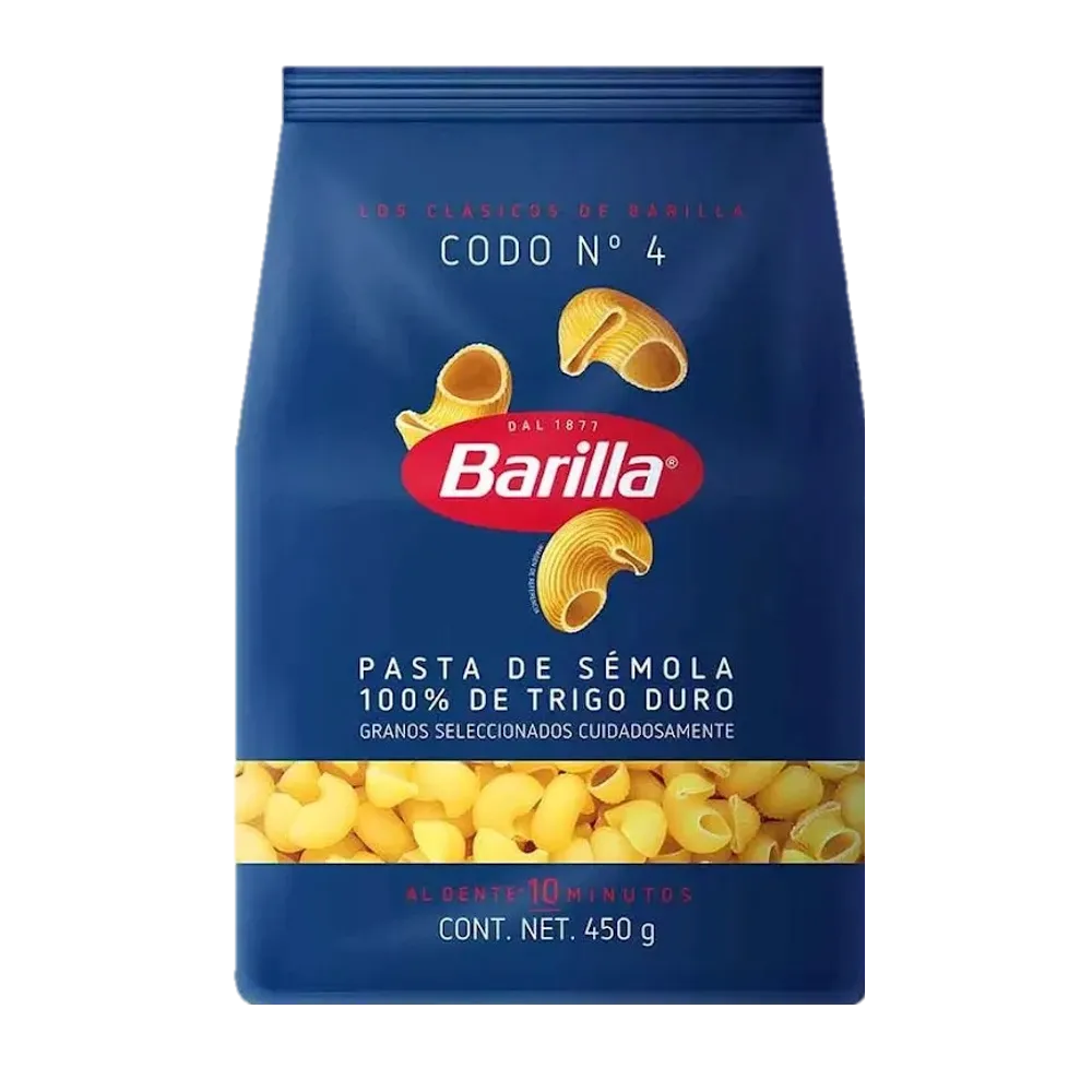 Pasta Para Sopa Codo No.4 Barilla 450 g