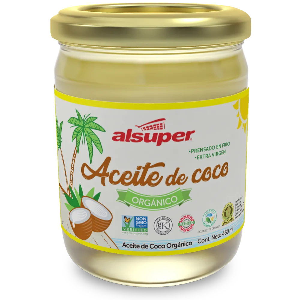 Aceite De Coco Organico Alsuper 450 Ml