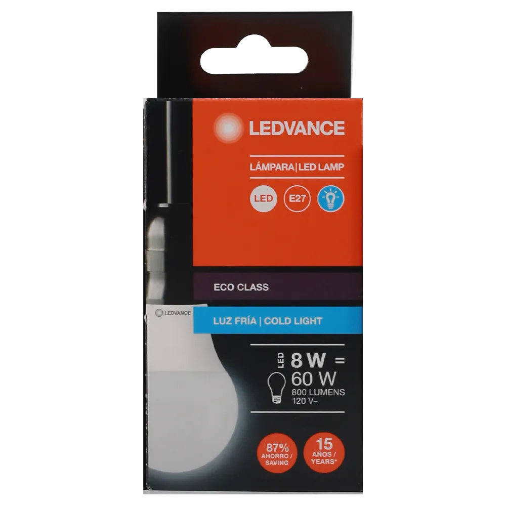 FOCO LED 8W LUZ FRIA LEDVANCE 1 PIEZA