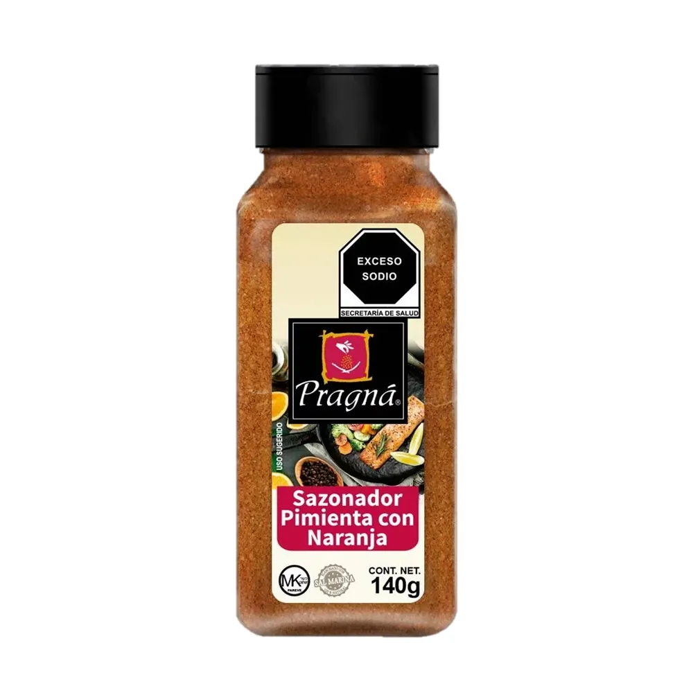 SAZONADOR PIMIENTA CON NARANJA PRAGNA 140 GRAMOS